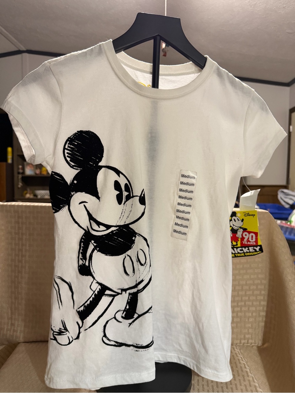 Disney White WomensMickey Mouse Graphic Tee